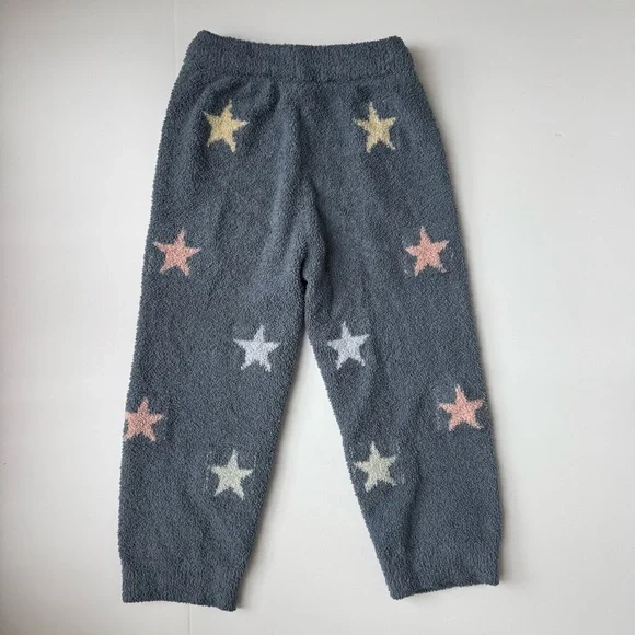 Lola and the Boys Baby You’re A Star Fuzzy Lounge Set Gray Pastel Stars Size 6 - Picture 6 of 6
